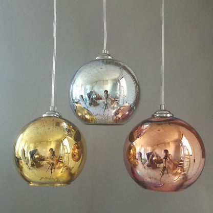Dome Pendant Light | Colorful Glass Shade | Modern Design for Living Room 8
