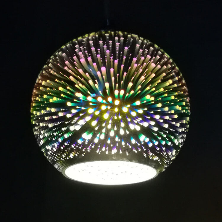 Dome Pendant Light | Colorful Glass Shade | Modern Design for Living Room 9