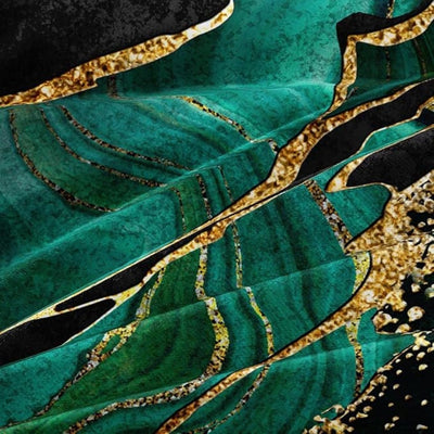 Duvet Cover Queen Set | Luxurious Golden Marble Microfiber | Soft & Stylish | Bedroom Decor 3