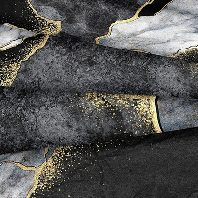 Duvet Cover Queen Set | Luxurious Golden Marble Microfiber | Soft & Stylish | Bedroom Decor 4