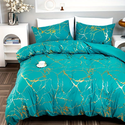 Duvet Cover Set | Luxury Silk Fabric | Elegant Design | Year-Round Comfort | Bedroom Bedding 2