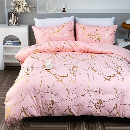 Duvet Cover Set | Luxury Silk Fabric | Elegant Design | Year-Round Comfort | Bedroom Bedding 3
