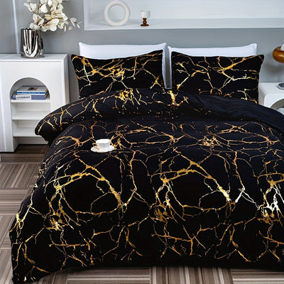 Duvet Cover Set | Luxury Silk Fabric | Elegant Design | Year-Round Comfort | Bedroom Bedding 5