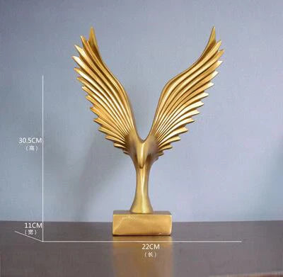 Eagle Sculpture | Resin Art Piece with Captivating Design | Home and Office Decor 0