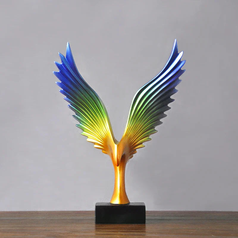 Eagle Sculpture | Resin Art Piece with Captivating Design | Home and Office Decor 4