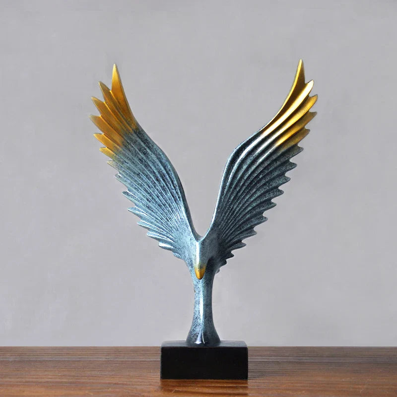 Eagle Sculpture | Resin Art Piece with Captivating Design | Home and Office Decor 5
