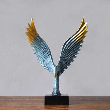 Eagle Sculpture | Resin Art Piece with Captivating Design | Home and Office Decor 5