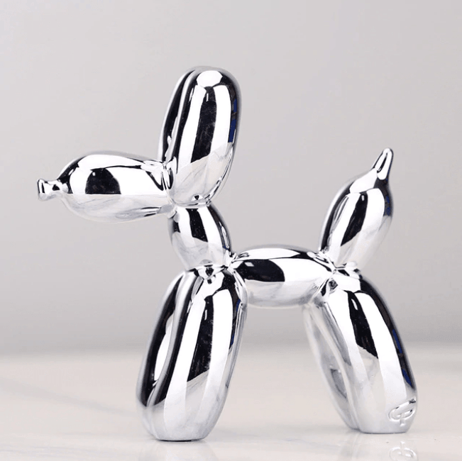 Electroplated Balloon Dog Sculpture | Modern Abstract Design | Unique Home Decor for Living Room and Office 0