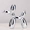 Electroplated Balloon Dog Sculpture | Modern Abstract Design | Unique Home Decor for Living Room and Office