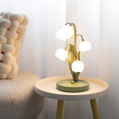 Elegant Table Lamp with Fabric Shade for Living Room and Bedroom Bedside Use Cream 2