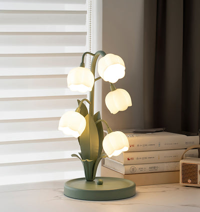 Elegant Table Lamp with Fabric Shade for Living Room and Bedroom Bedside Use Cream 3