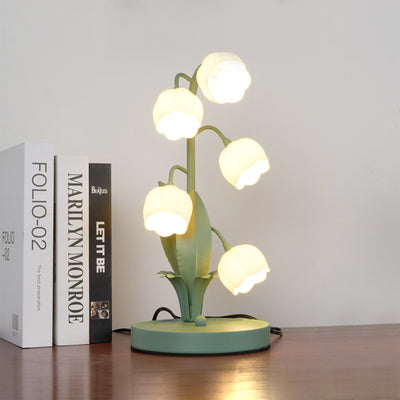 Elegant Table Lamp with Fabric Shade for Living Room and Bedroom Bedside Use Cream 7