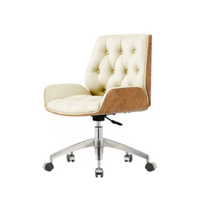 Ergonomic Desk Chair | Genuine Leather & Microfiber | Swivel & Adjustable Height | Home Office & Study 12