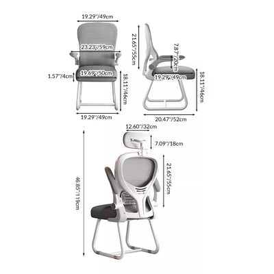 Ergonomic Desk Chair | Metal Frame with Breathable Mesh Backrest | Adjustable Armrests for Home Office Use 3
