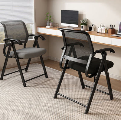 Ergonomic Desk Chair | Minimalist Mesh with Lumbar Support | Foldable Design for Home Office and Study 2