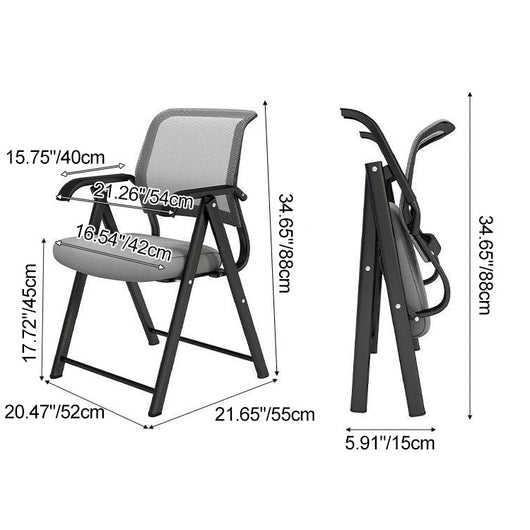 Ergonomic Desk Chair | Minimalist Mesh with Lumbar Support | Foldable Design for Home Office and Study 7