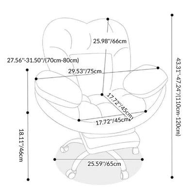 Ergonomic Desk Chair | Tech Fabric | Adjustable Backrest & Curved Design | Home Office 3
