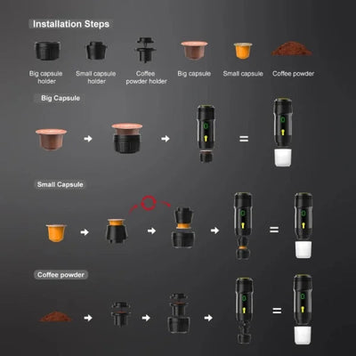 EspressoPro | Compact Portable Coffee Maker with 3-in-1 Versatility 5