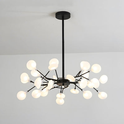 FireflyAura | Modern Gold Chandelier with Dimmable Acrylic Leaves 11
