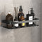 Floating Bathroom Shelves | Durable Metal Suction Cups for Space-Saving Storage | Ideal for Organizing Cosmetics and Towels