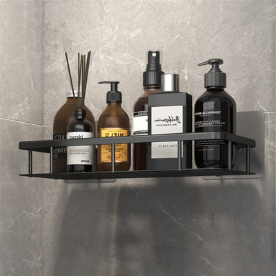 Floating Bathroom Shelves | Durable Metal Suction Cups for Space-Saving Storage | Ideal for Organizing Cosmetics and Towels 11