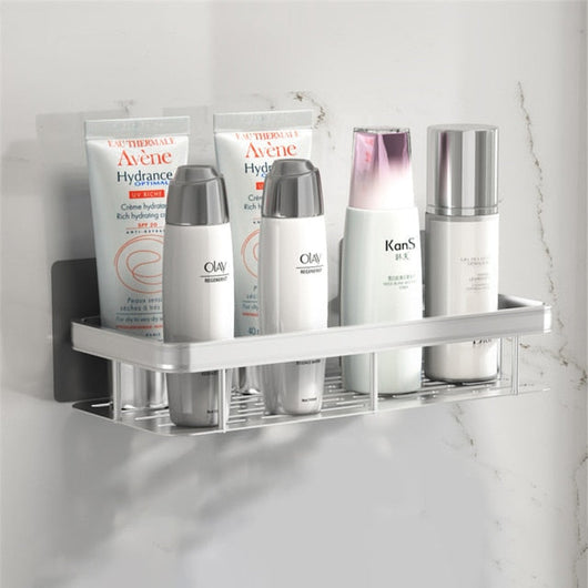 Floating Bathroom Shelves | Durable Metal Suction Cups for Space-Saving Storage | Ideal for Organizing Cosmetics and Towels 4