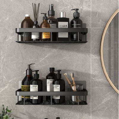 Floating Bathroom Shelves | Durable Metal Suction Cups for Space-Saving Storage | Ideal for Organizing Cosmetics and Towels 5