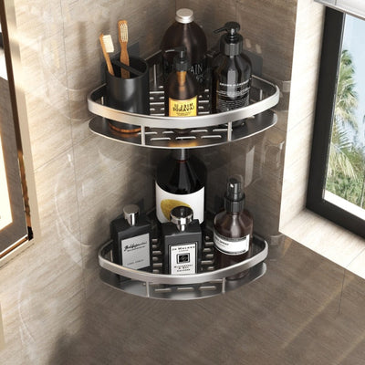 Floating Bathroom Shelves | Durable Metal Suction Cups for Space-Saving Storage | Ideal for Organizing Cosmetics and Towels 7