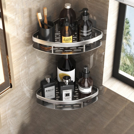 Floating Bathroom Shelves | Durable Metal Suction Cups for Space-Saving Storage | Ideal for Organizing Cosmetics and Towels 7