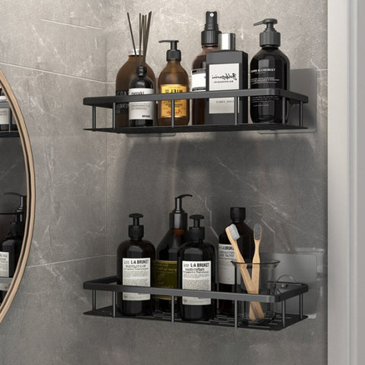 Floating Bathroom Shelves | Durable Metal Suction Cups for Space-Saving Storage | Ideal for Organizing Cosmetics and Towels 9
