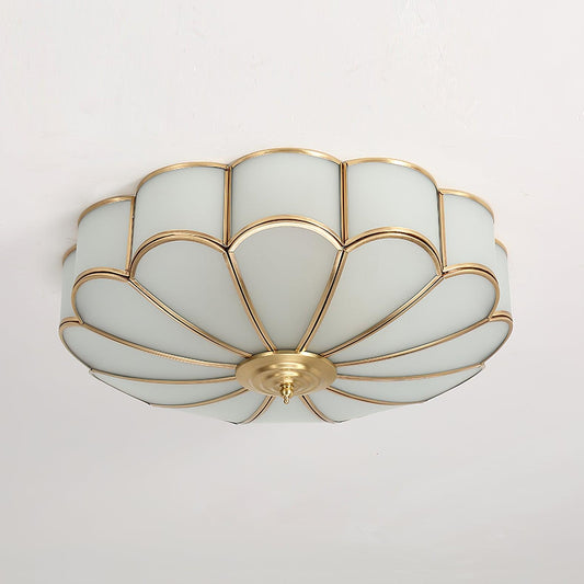 FloralAura | Elegant Modern Frosted Glass Recessed Ceiling Light 0