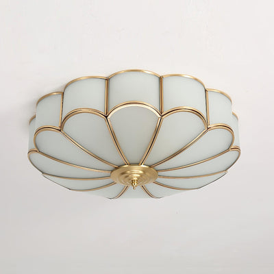 FloralAura | Elegant Modern Frosted Glass Recessed Ceiling Light 0