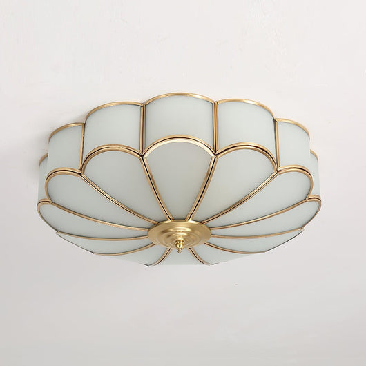 FloralAura | Elegant Modern Frosted Glass Recessed Ceiling Light 0