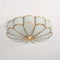 FloralAura | Elegant Modern Frosted Glass Recessed Ceiling Light