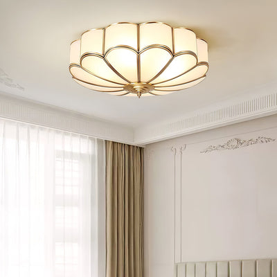 FloralAura | Elegant Modern Frosted Glass Recessed Ceiling Light 7