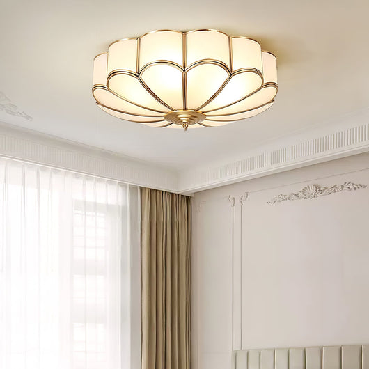 FloralAura | Elegant Modern Frosted Glass Recessed Ceiling Light 7