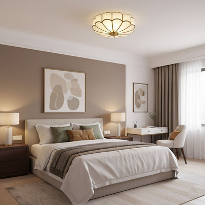 FloralAura | Elegant Modern Frosted Glass Recessed Ceiling Light 8