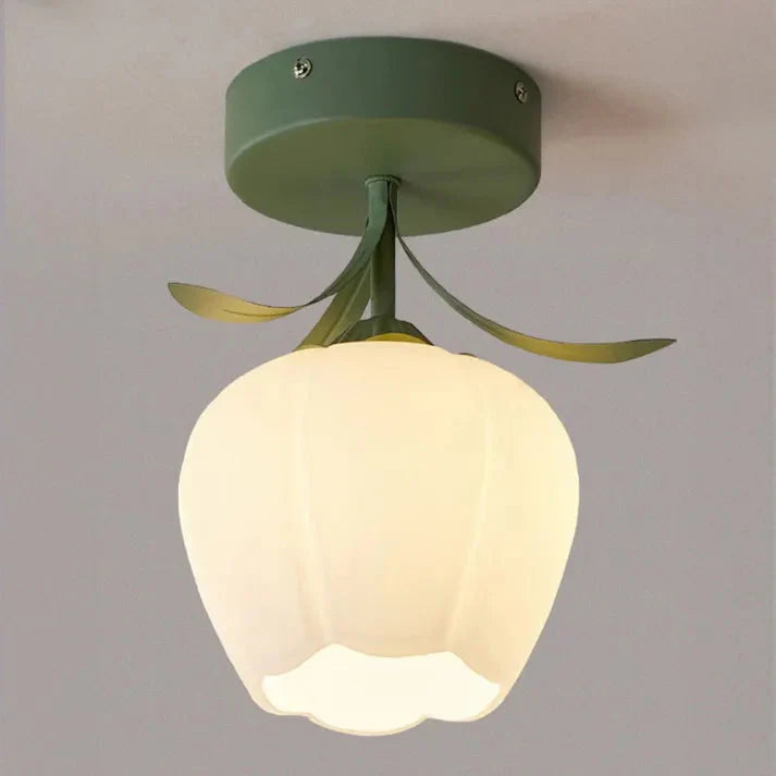 Floral Elegance | Charming Vintage Flush Mount Ceiling Light 11