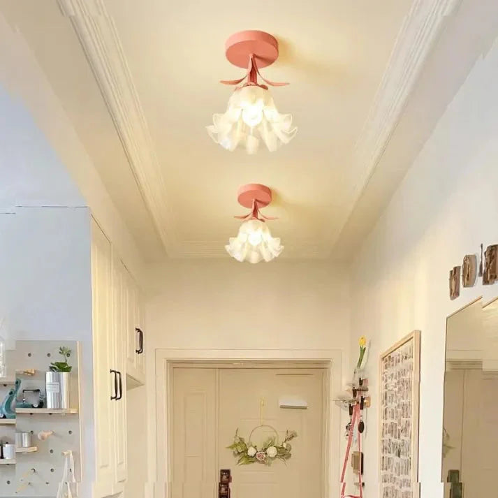 Floral Elegance | Charming Vintage Flush Mount Ceiling Light 2