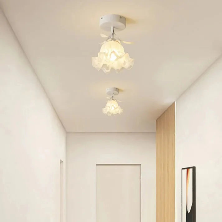 Floral Elegance | Charming Vintage Flush Mount Ceiling Light 8