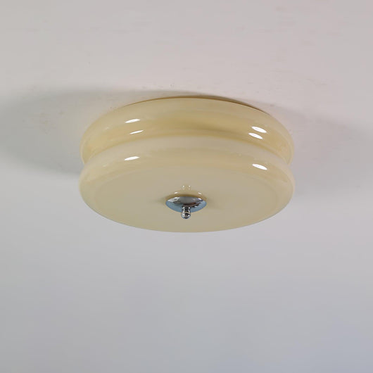 Flush Mount Ceiling Light Modern Art Deco Glass Fixture for Living Room Gold LED Dimmable 0