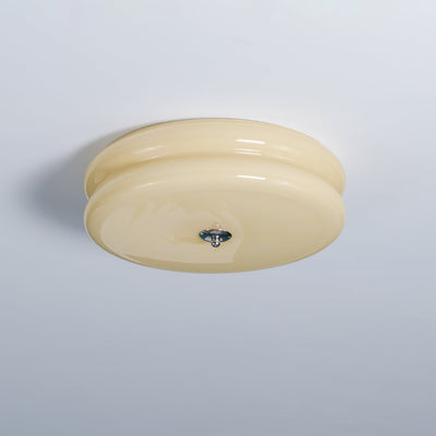 Flush Mount Ceiling Light Modern Art Deco Glass Fixture for Living Room Gold LED Dimmable 11