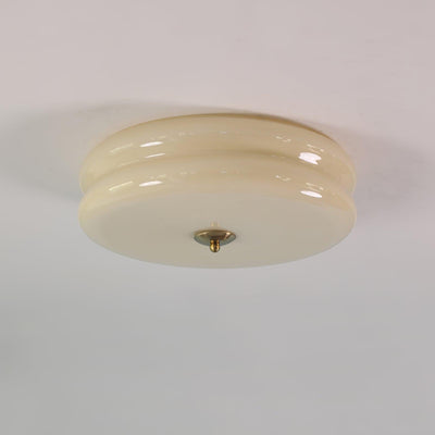 Flush Mount Ceiling Light Modern Art Deco Glass Fixture for Living Room Gold LED Dimmable 12