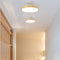 Flush Mount Ceiling Light, Minimalist Wood Grain Design, Energy-Efficient LED | Ideal for Living Room, Bedroom, or Hallway