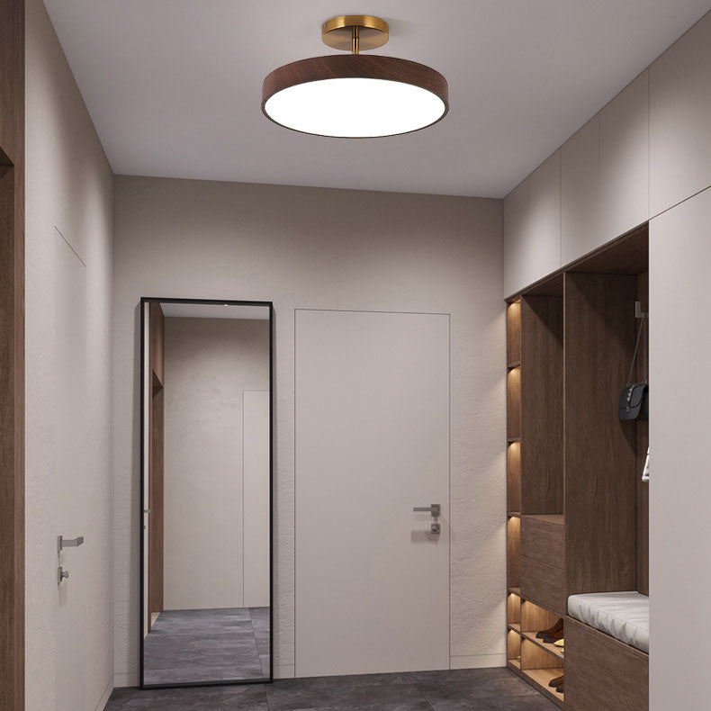 Flush Mount Ceiling Light, Minimalist Wood Grain Design, Energy-Efficient LED | Ideal for Living Room, Bedroom, or Hallway 2