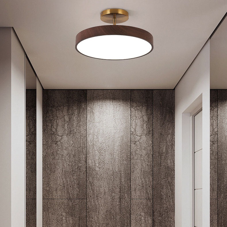 Flush Mount Ceiling Light, Minimalist Wood Grain Design, Energy-Efficient LED | Ideal for Living Room, Bedroom, or Hallway 3