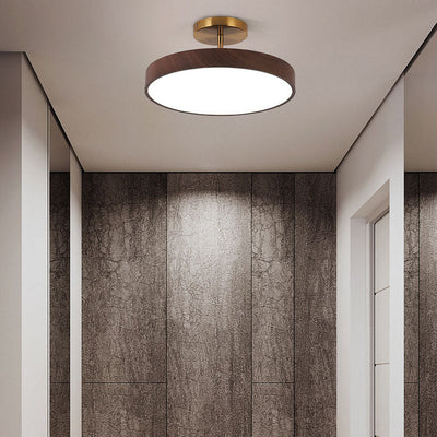 Flush Mount Ceiling Light, Minimalist Wood Grain Design, Energy-Efficient LED | Ideal for Living Room, Bedroom, or Hallway 3