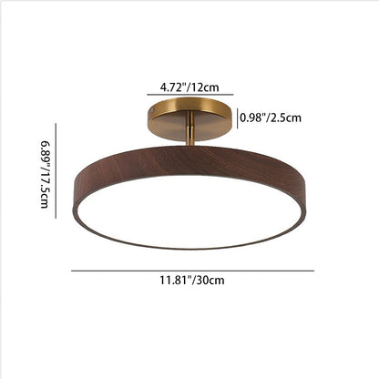Flush Mount Ceiling Light, Minimalist Wood Grain Design, Energy-Efficient LED | Ideal for Living Room, Bedroom, or Hallway 5