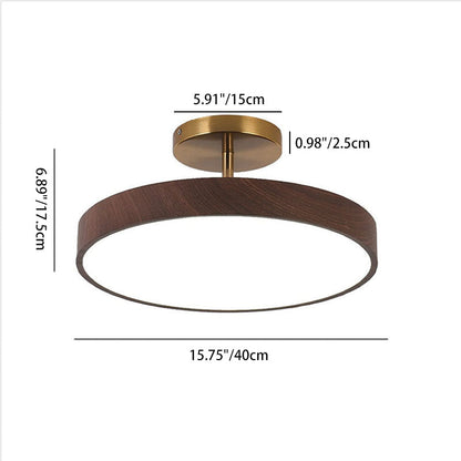 Flush Mount Ceiling Light, Minimalist Wood Grain Design, Energy-Efficient LED | Ideal for Living Room, Bedroom, or Hallway 6
