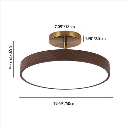 Flush Mount Ceiling Light, Minimalist Wood Grain Design, Energy-Efficient LED | Ideal for Living Room, Bedroom, or Hallway 7
